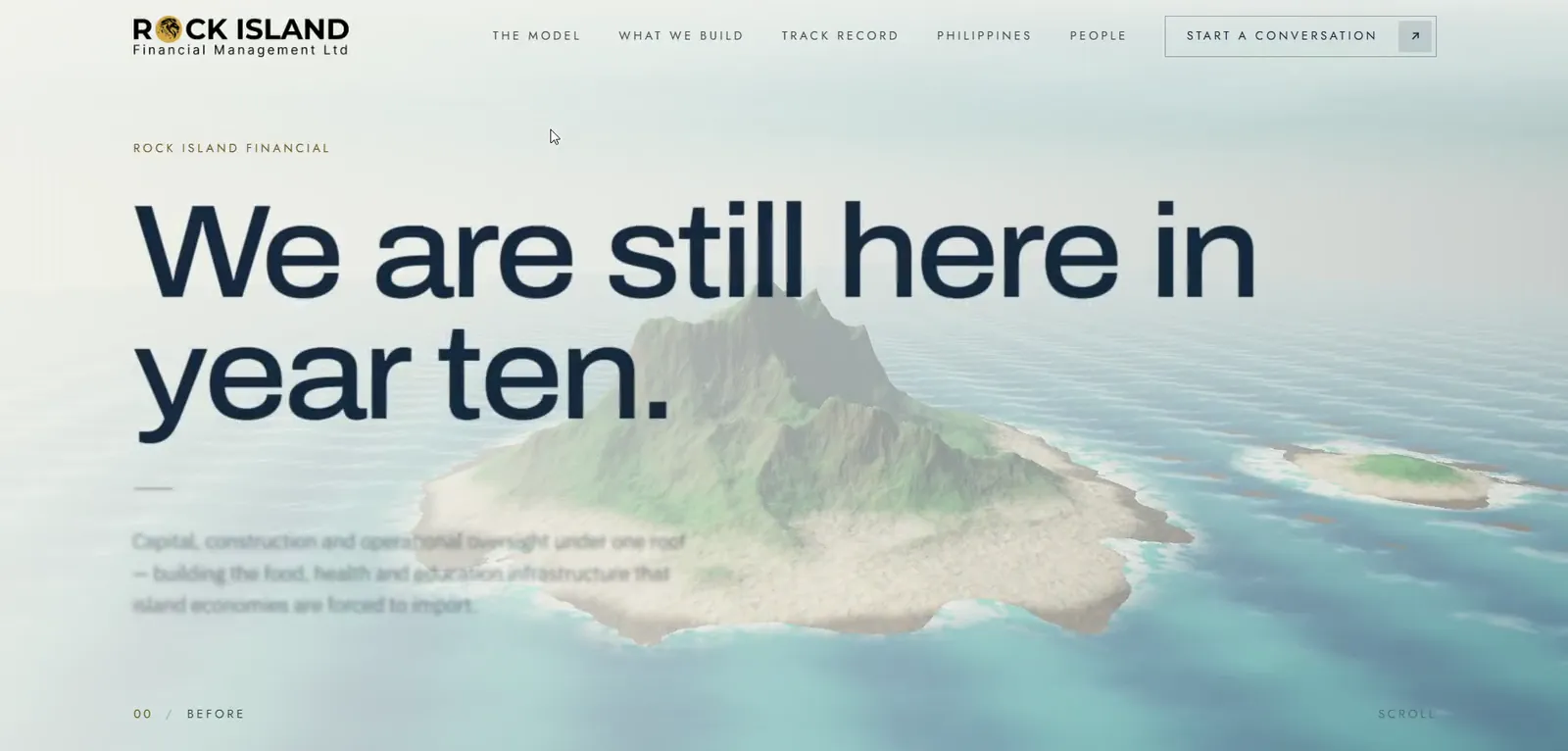 The Rock Island Ventures website