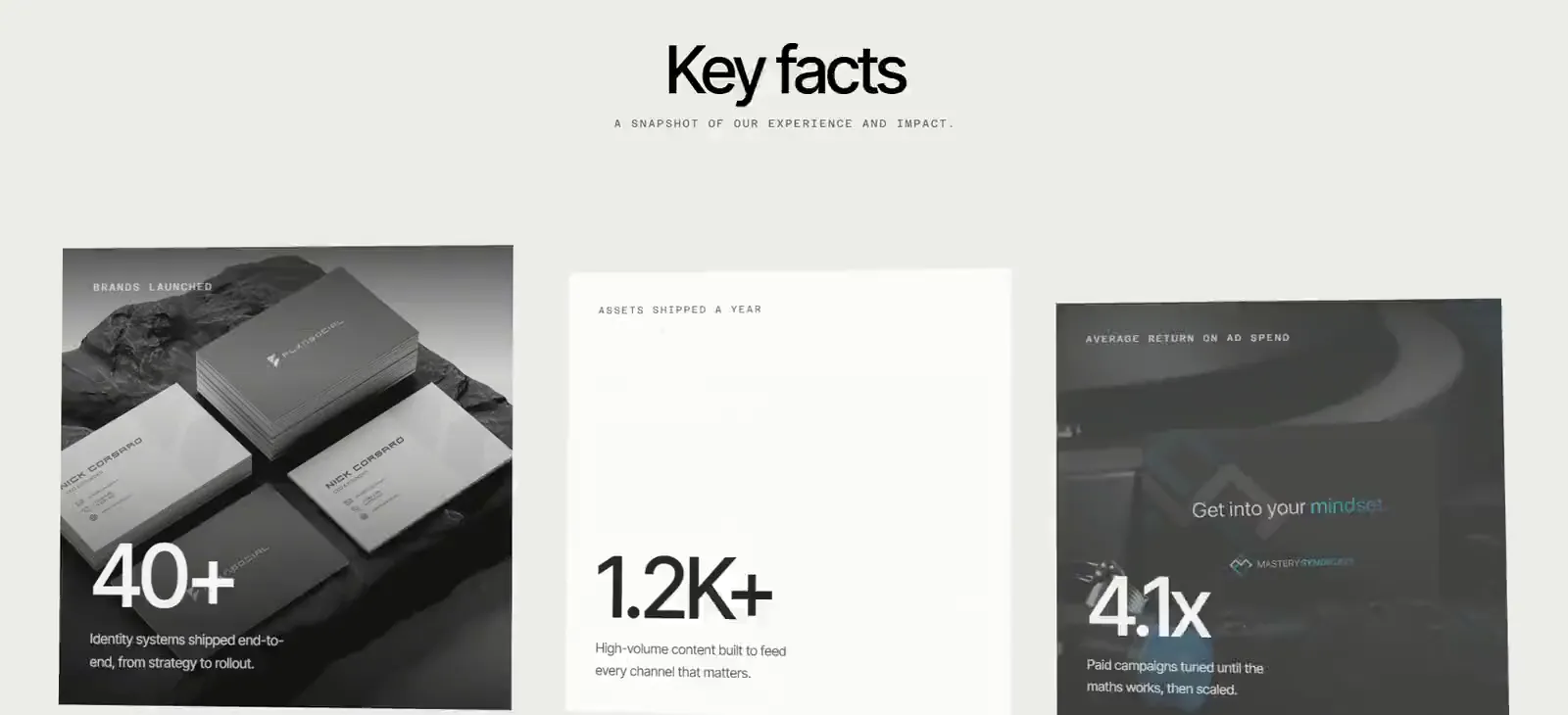 Key facts, a section of the Zilla Media site